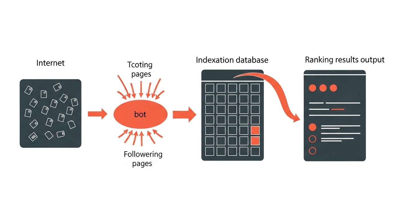 Audit SEO technique - schéma crawl et indexation par les moteurs de recherche
