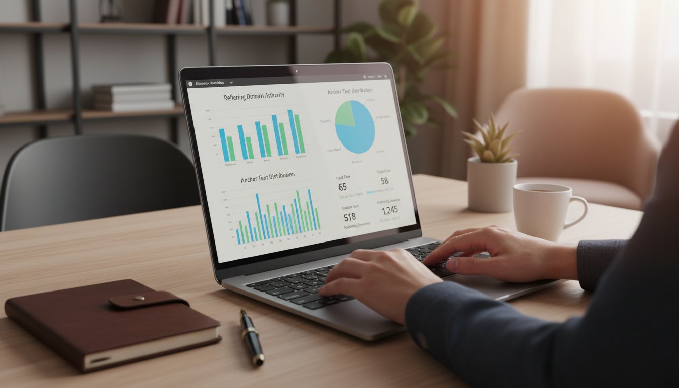 Backlinks analyse - profil de liens domain authority trust flow