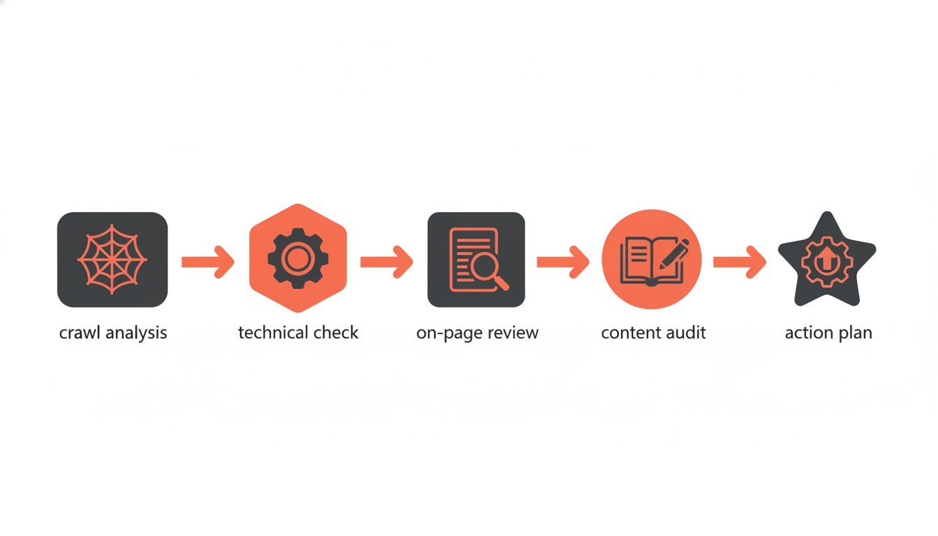 Audit SEO Shopify - workflow en 5 étapes