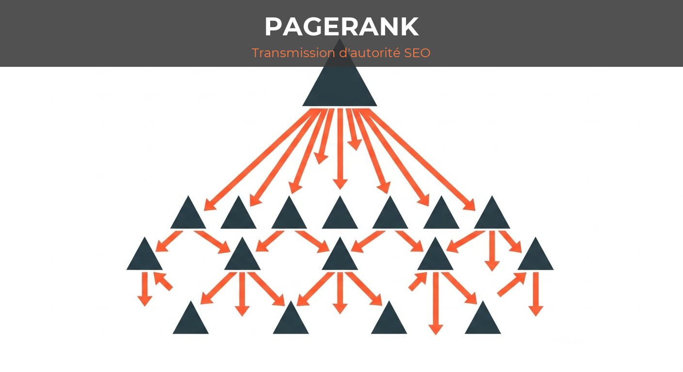Netlinking def - schéma PageRank et transmission d'autorité