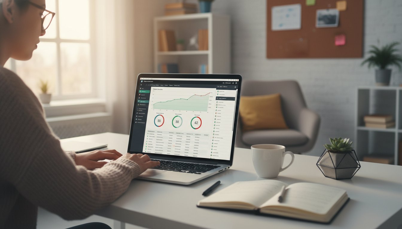 Outil netlinking - poste de travail SEO avec dashboard d'analyse de backlinks