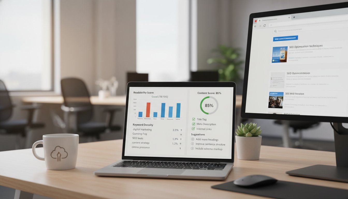 Contenu SEO optimisé - outils et dashboard optimisation