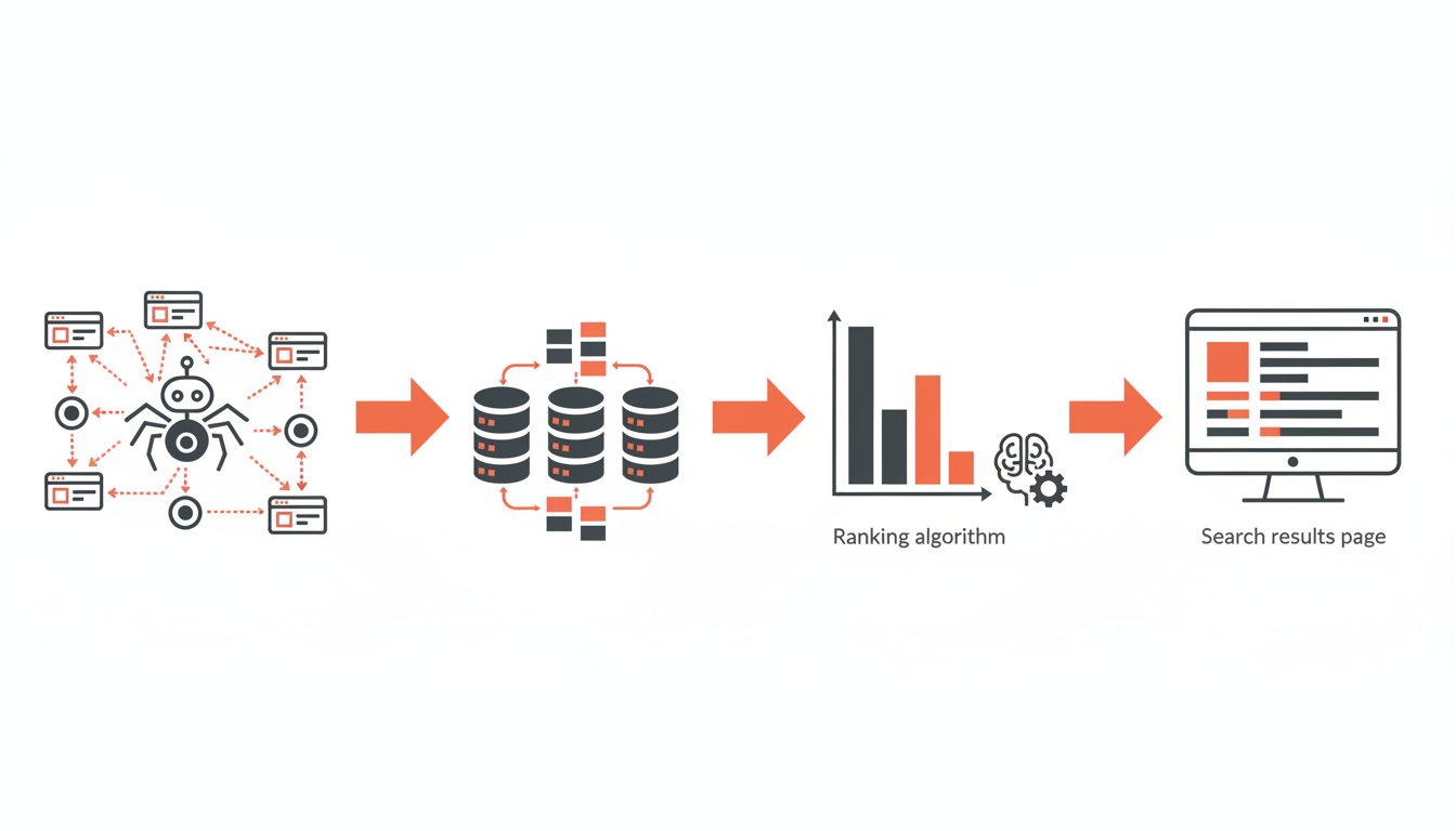 Référencement naturel def - fonctionnement crawl index ranking de Google