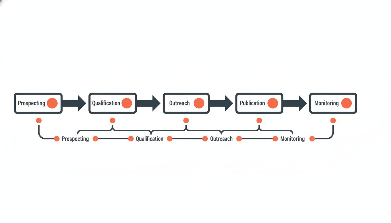 Stratégie netlinking - workflow campagne en 5 étapes
