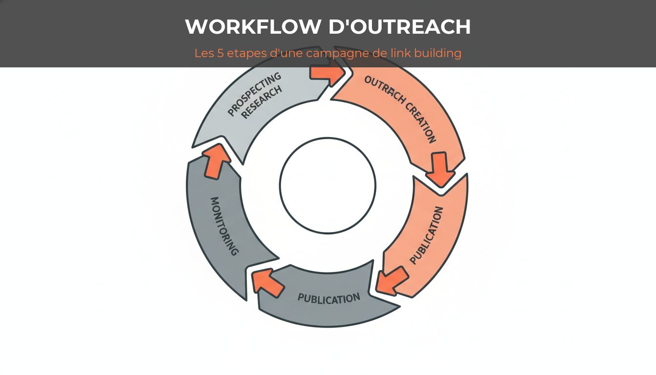 Comment obtenir des backlinks - workflow outreach et link building