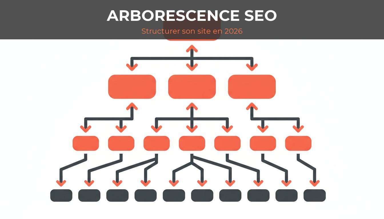 arborescence site web seo - schema hierarchique de l accueil aux pages