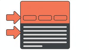 Différence SEO SEA - schéma SERP avec zone payante et zone organique