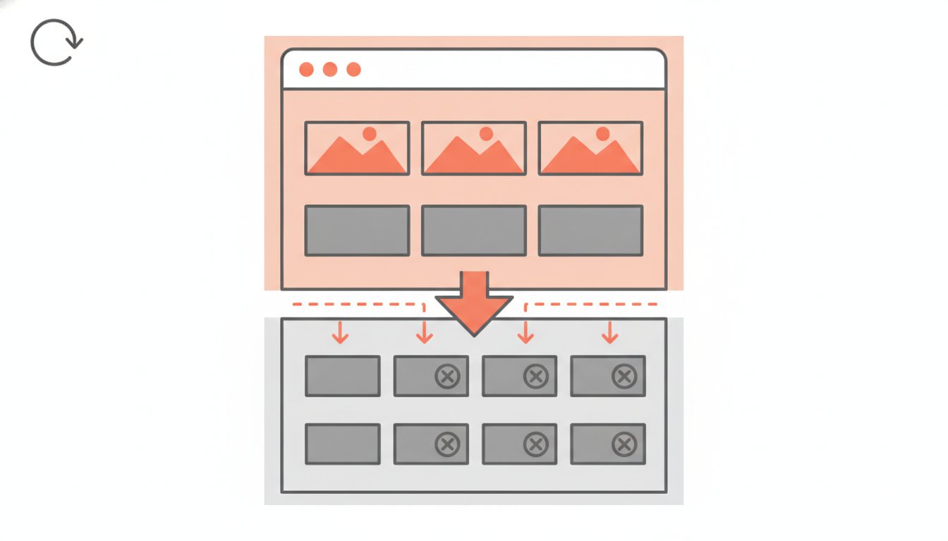Lazy loading images SEO - schema du chargement differe des images dans le navigateur