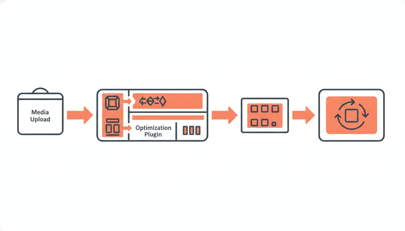 Optimiser images SEO WordPress - workflow d un plugin de compression et conversion de format