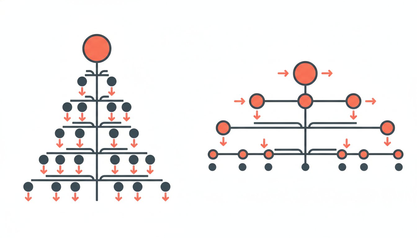 Structure site SEO - comparaison entre architecture profonde et architecture plate