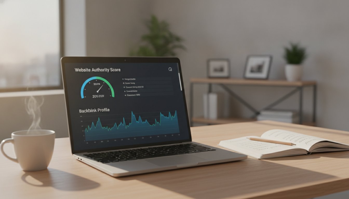 Domain rating Ahrefs - jauge de score d autorite et profil de backlinks