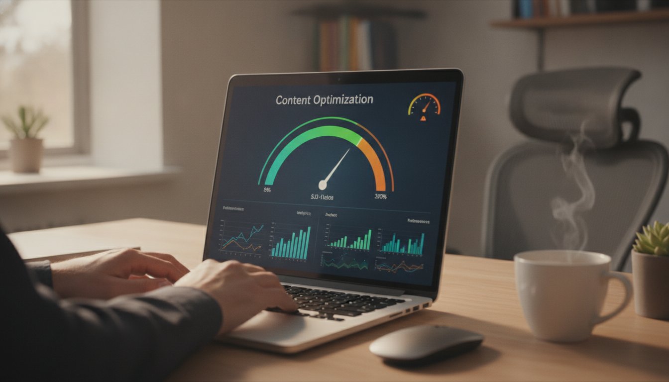 YourText Guru avis - écran d'optimiseur affichant le score SOSEO et le DSEO en temps réel