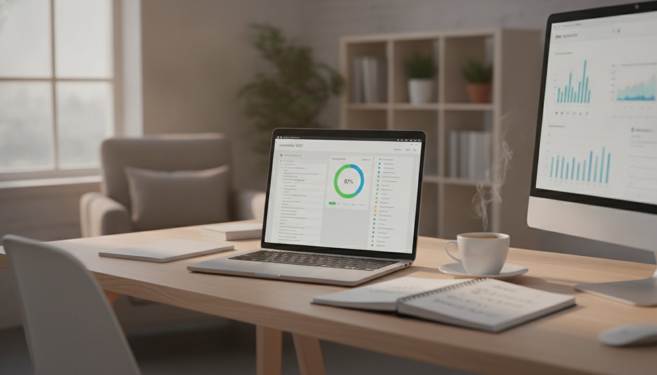 YourText Guru avis - tableau de bord de l'outil sémantique avec score SOSEO et liste de mots-clés