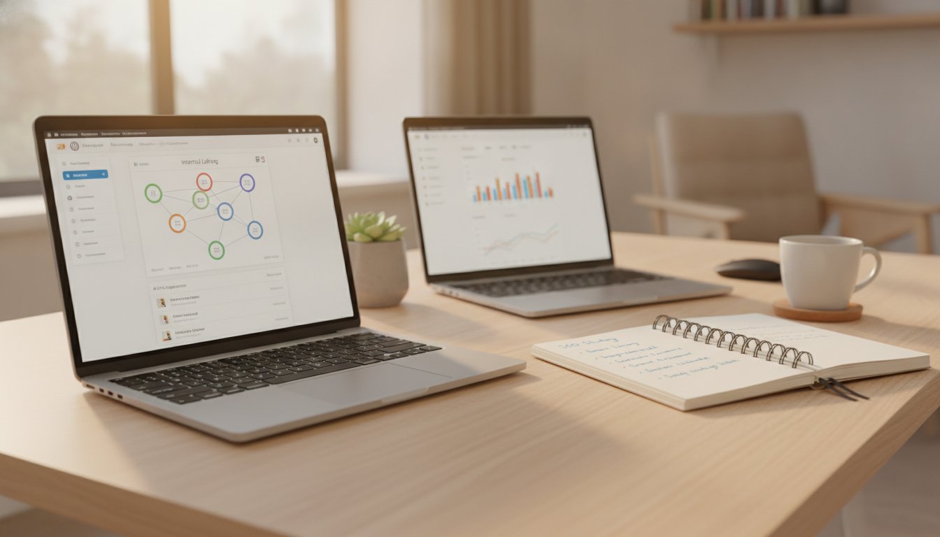 liens internes wordpress plugin - tableau de bord d'un plugin de maillage interne sur WordPress