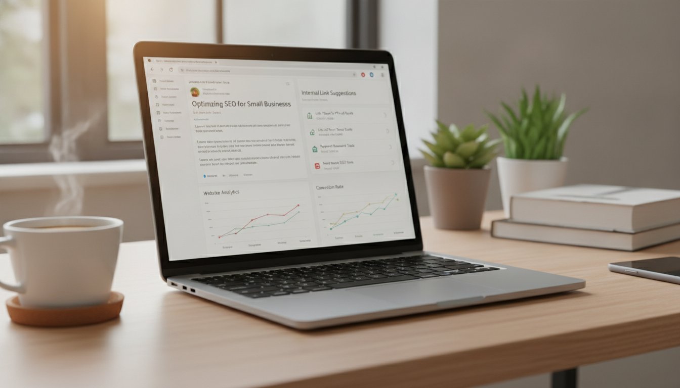 liens internes wordpress plugin - interface avec suggestions de liens et ancres dans l'éditeur