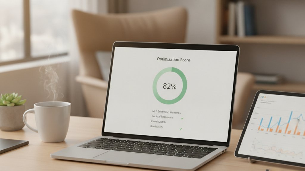 NeuronWriter editeur de contenu avec score d'optimisation en temps reel