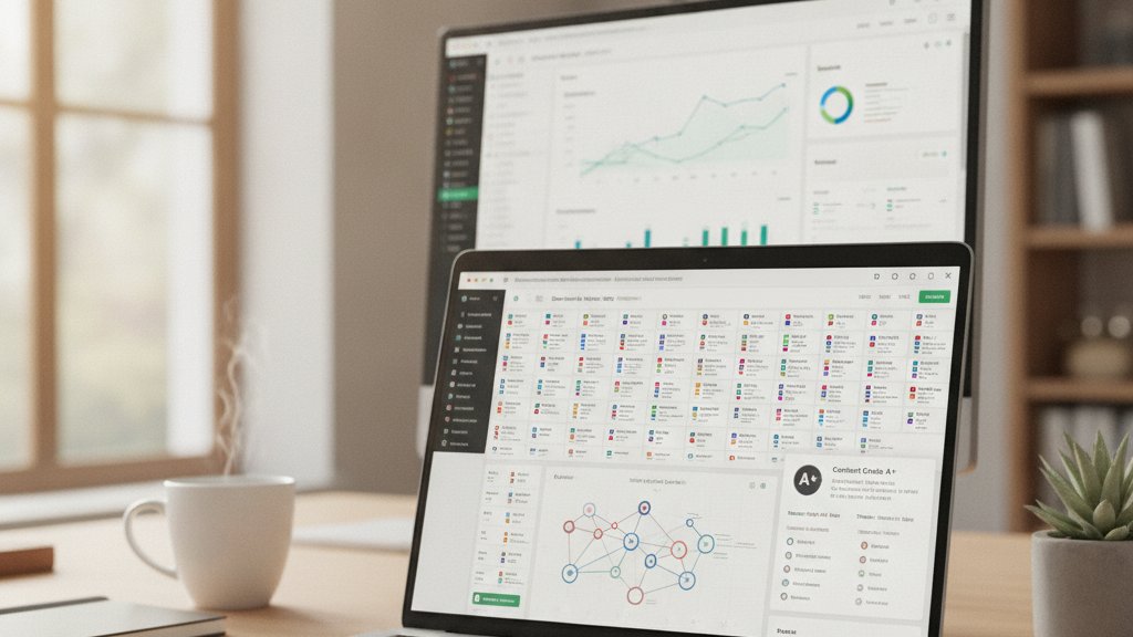 Surfer SEO tableau de bord d'analyse SERP et facteurs de classement